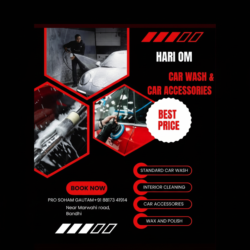 Hari Om Car Wash – Car Wash & Accessories in Pendra - FAQ