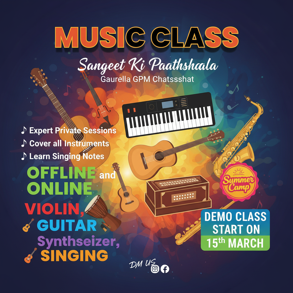 Sangeet Ki Paathshaala – Music Classes in Gaurella - FAQ