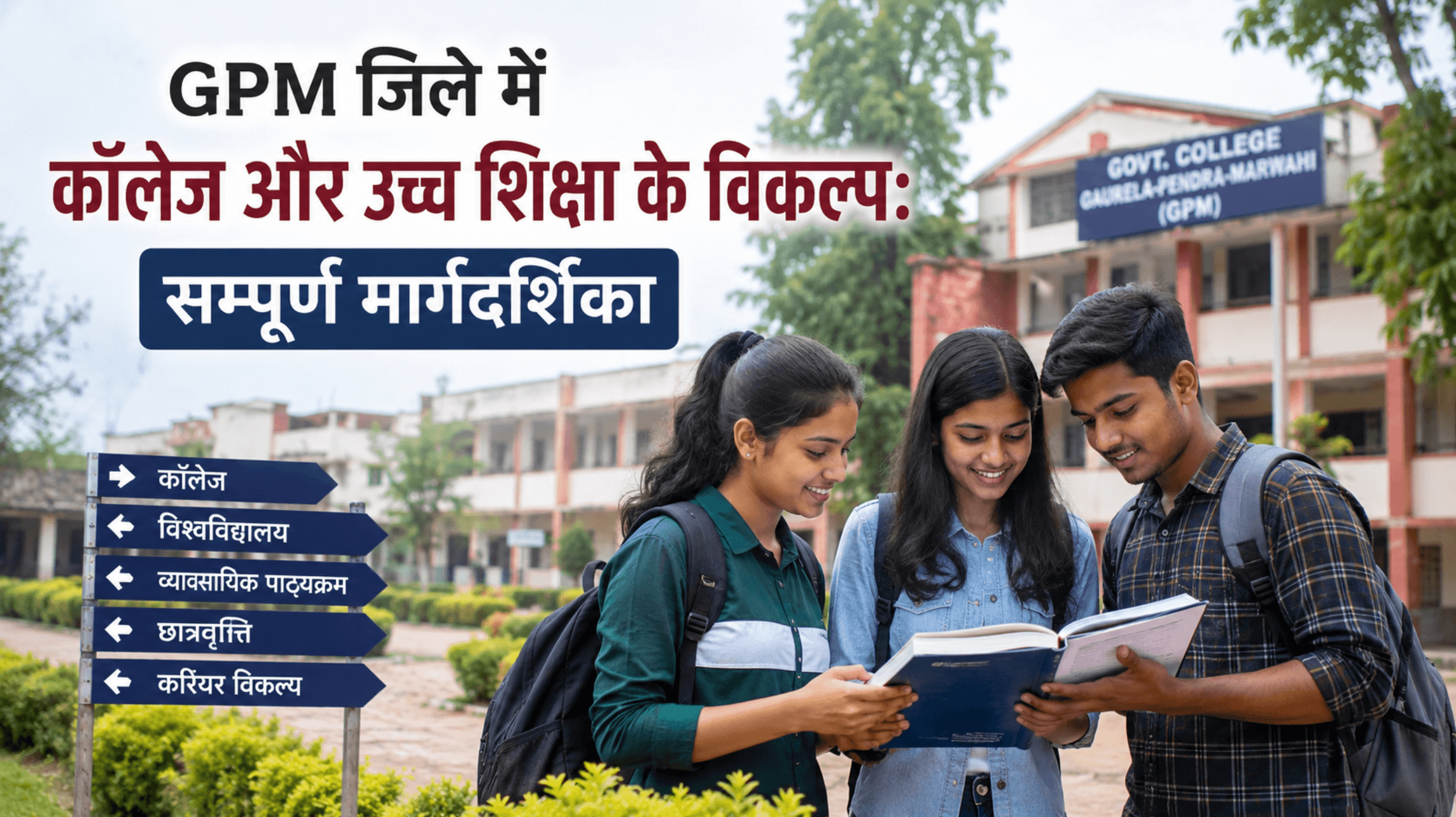 GPM जिले में कॉलेज और उच्च शिक्षा के विकल्प