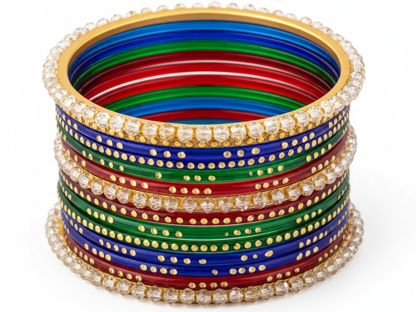 Colorful Glass Bangles