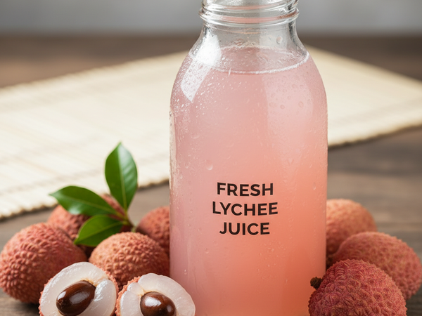 Fresh Lychee Juice Close-up