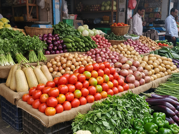 Fresh Vegetable Display