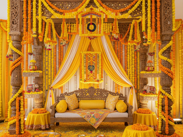 Haldi Stage Decoration