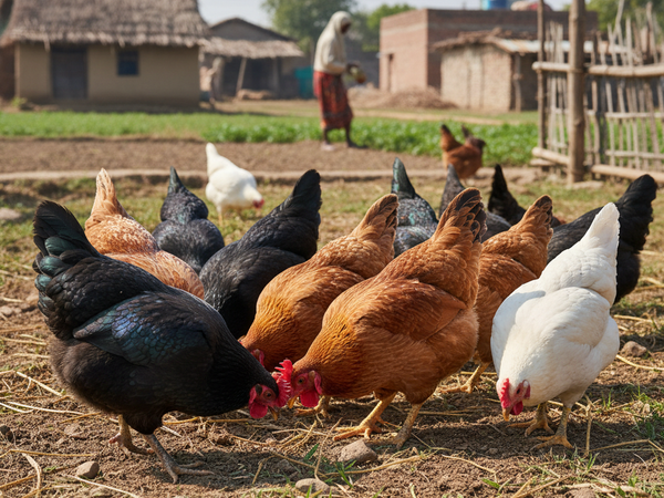 Healthy Desi Murgi Flock – Free Range Country Chickens, GPM Bazaar Farm