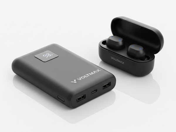 Power bank and Bluetooth earbuds – Shree Raam Mobile Kotmi