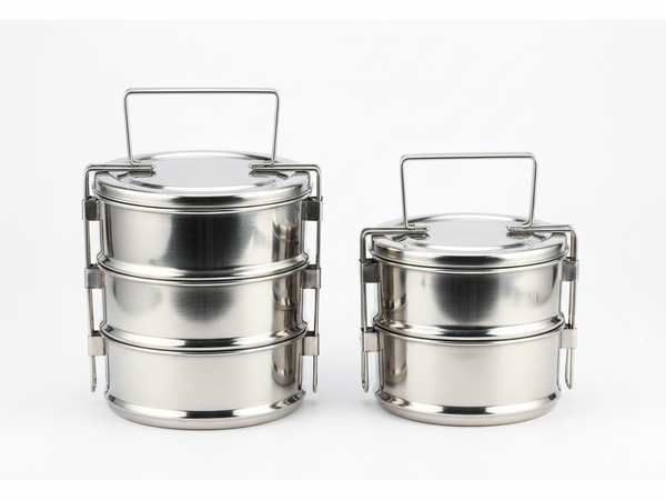 Stainless steel tiffin boxes – Ganesh Mahesh Utensil Corner