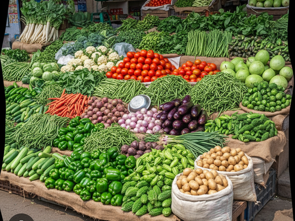 Puneet Vegetable Shop - Fresh Vegetable Display