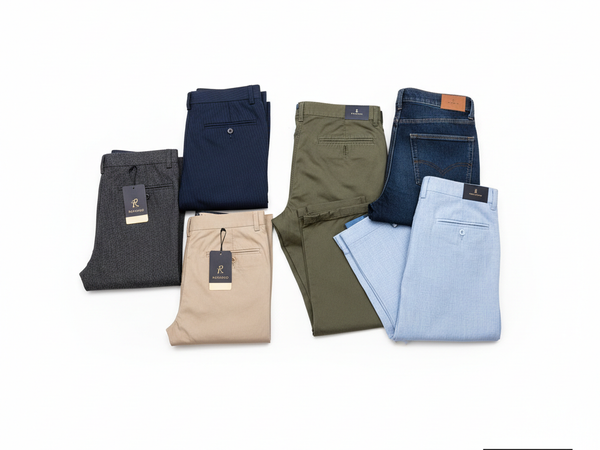 Men's trousers and casual pants at श्री राधा कृष्णा मेंस वियर