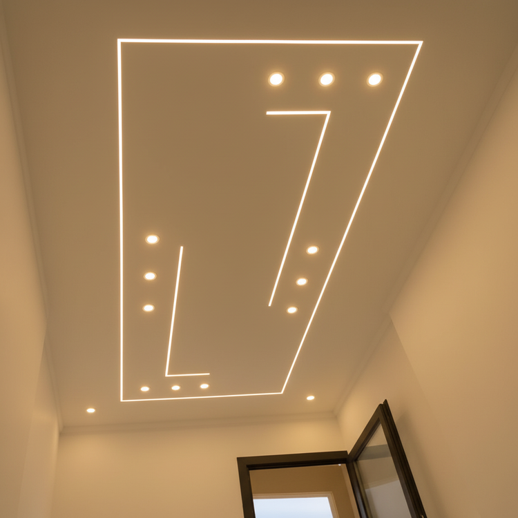 LED Ceiling Design Work - Electrical Fitting Lalpur