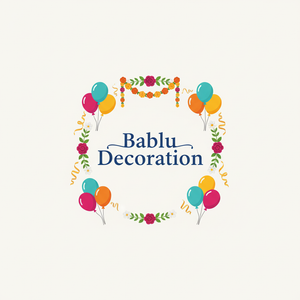 Bablu Decoration Logo – Jhagra Khand (Optimized Square)