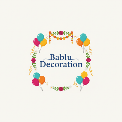 Bablu Decoration Logo – Jhagra Khand (Optimized Square)