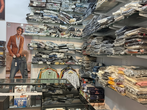 The Style Junction shop interior – shirts, jeans and accessories