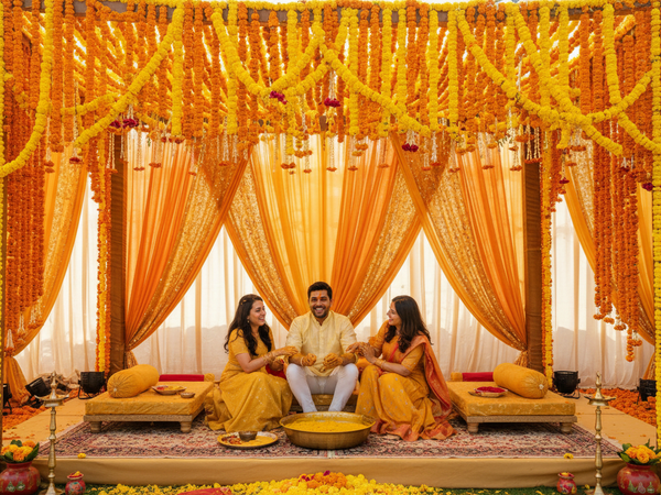 Haldi Stage Decoration