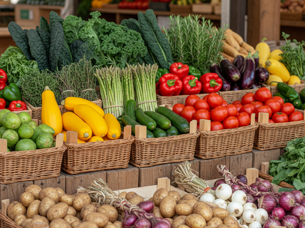 Variety of Fresh Vegetables