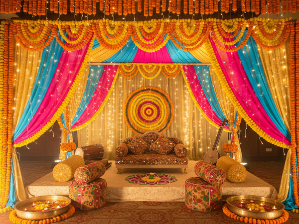 Mehndi Stage Decoration
