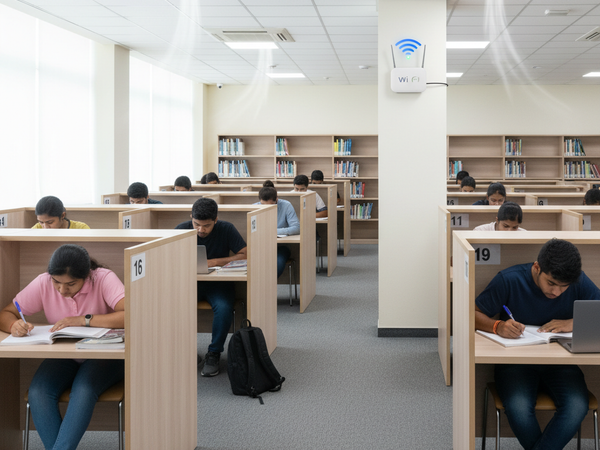 Group of Students Studying – Sonanchal Academy Library