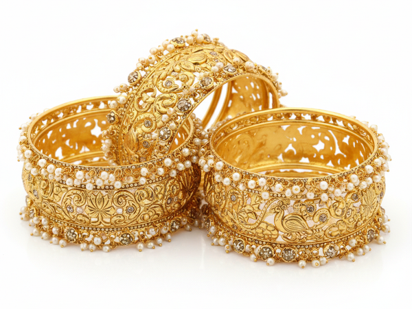 Golden Bridal Bangles Set