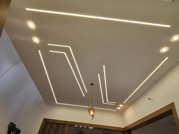 LED Ceiling with Chandelier - Bijali Repairing Lalpur