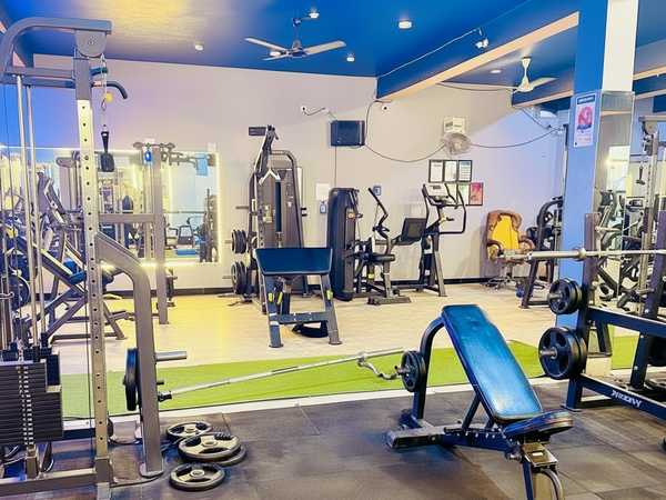 Gym Interior Equipment Area - Square Format