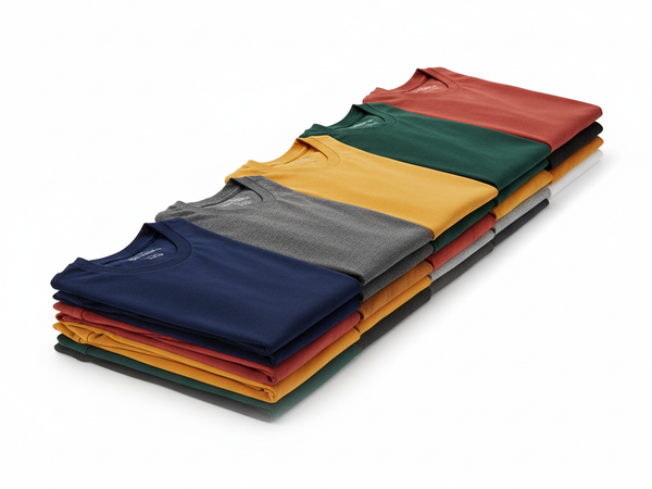 Men's t-shirts in multiple colors at श्री राधा कृष्णा मेंस वियर