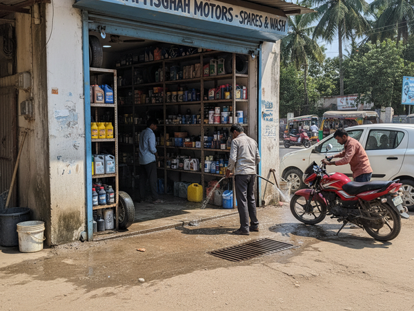 Shop Exterior – Jai Shree Shyam Auto Parts & Car Wash Gaurella