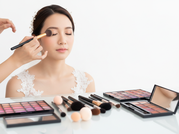 Professional makeup application