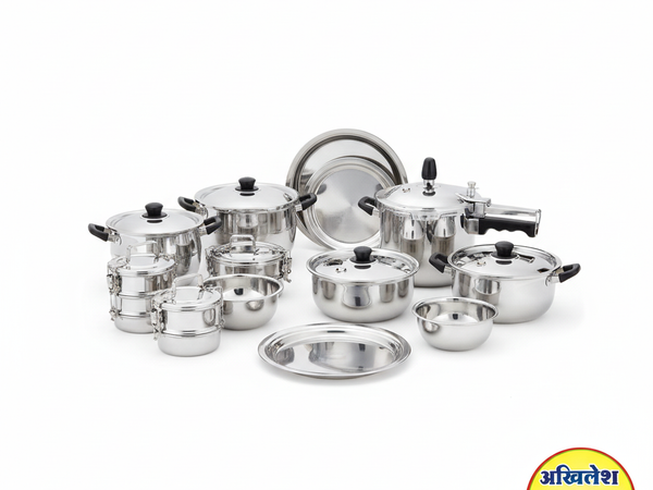 Steel Kitchen Utensils Collection