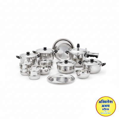 Steel Kitchen Utensils Collection