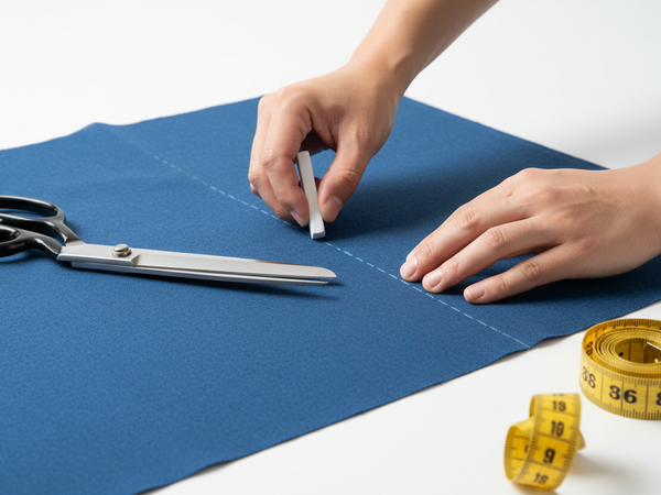 Fabric marking and cutting preparation