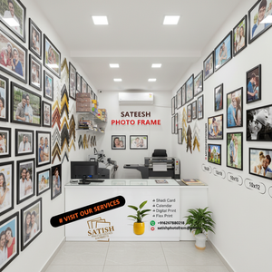Sateesh Photo Frames & Printing – Shop Interior (Enhanced Square)