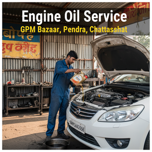 Engine Oil Service – Hari Om Car Wash, Pendra