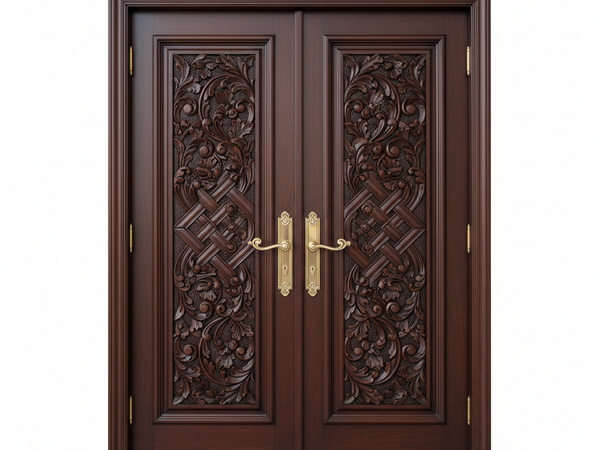 Premium Carved Wooden Door – Shree Ram Sales Gaurella