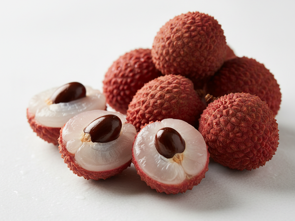 Fresh ripe lychees
