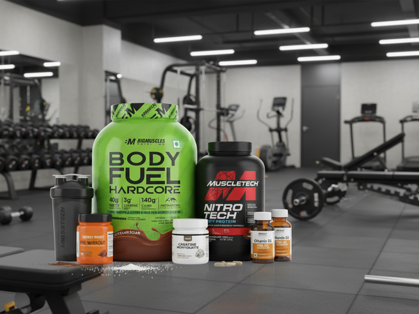 Gym Supplements and Nutrition Products Collection