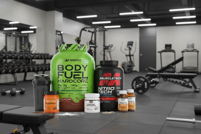 Gym Supplements and Nutrition Products Collection