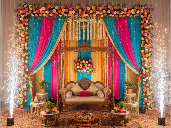 Mehndi Stage Decoration