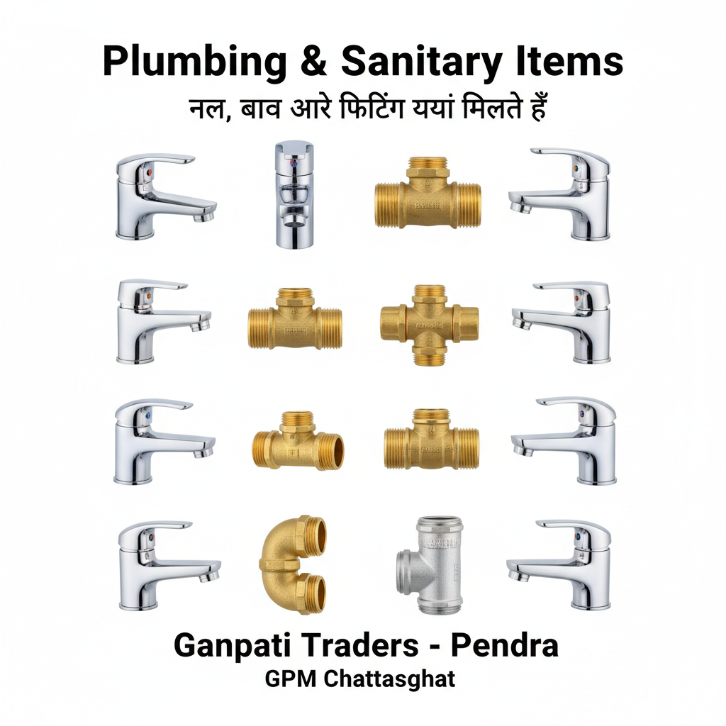 Ganpati Traders – Hardware & Pipes Shop in Pendra - Overview